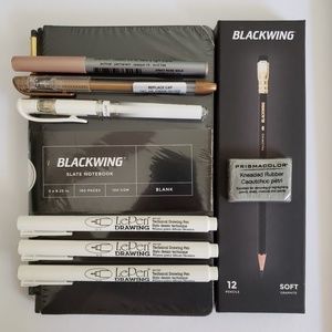Blackwing Sketchbook + Pencils + Art Supplies